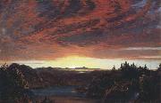 Frederic E.Church Twilight,a Sketch painting